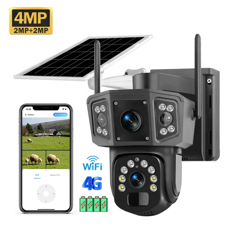 Camera Solar Wireless - Kamera bezprzewodowa PTZ solarna CCTV 2026