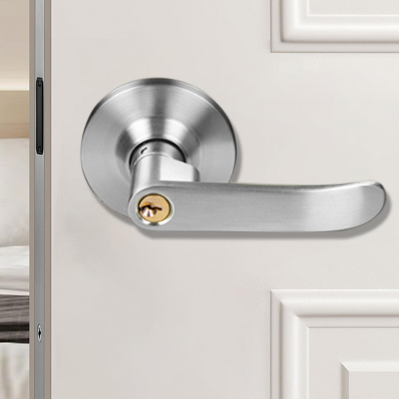 Home Security Essential - Wysokiej jakości sferyczna klamka z trzema