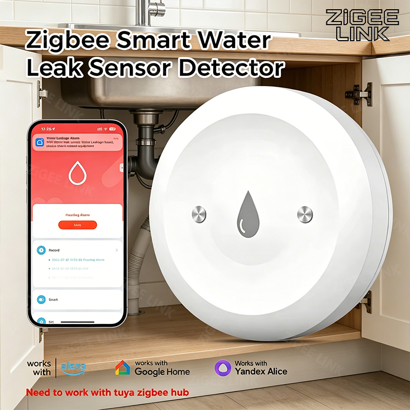Home Security And Monitoring - Inteligentny czujnik wycieku wody Zigbee 3.0,
