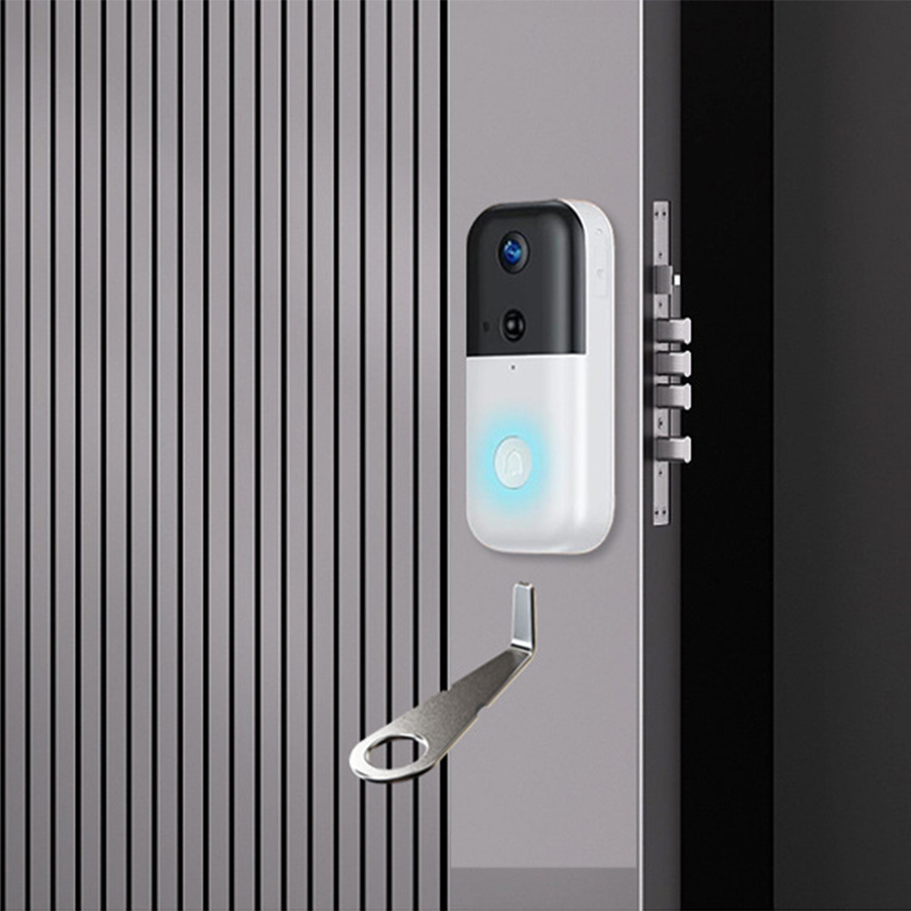 Home Security Essential - Srebrny klucz do wideodomofonu Ring, bezpieczne
