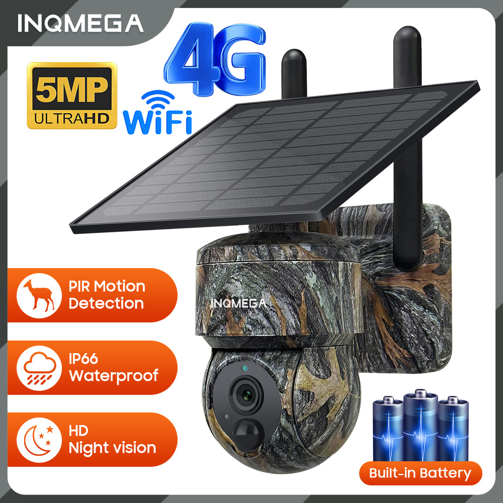 Camera Solar Wireless - INQMEGA 5MP 4G / WIFI Bezprzewodowa