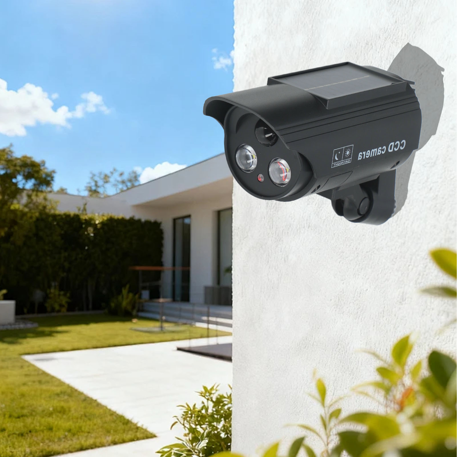 Fake Camera Dummy - Zewnętrzna lampa solarna z czujnikiem ruchu,