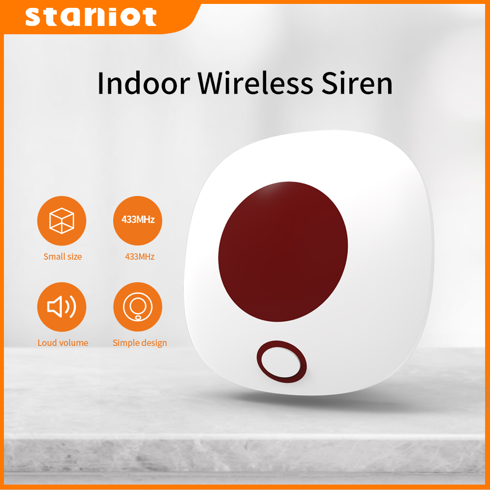 Home Security Deals - Staniot kryty bezprzewodowy syrena 433Mhz włamywacz