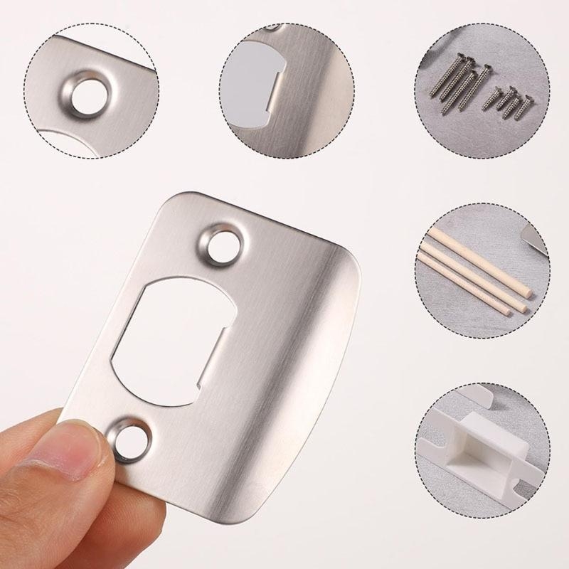 Home Security For Doors - Zestaw płytek do zaczepów drzwi Eleganckie