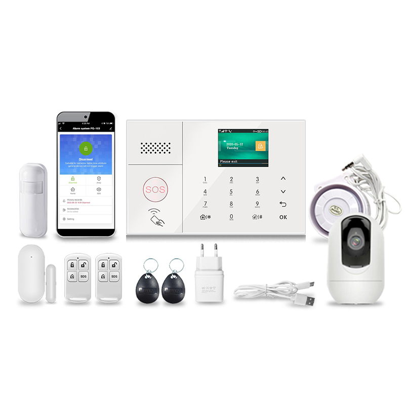 Home Security Using Gsm - Najlepszy system alarmowy TUYA, bezprzewodowy, GSM+WIFI+3G