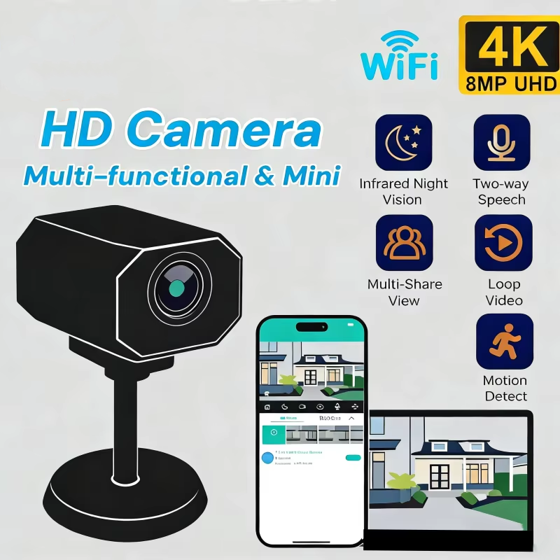 Home Security Recorder - Kamera bezpieczeństwa 4K HD WiFi do