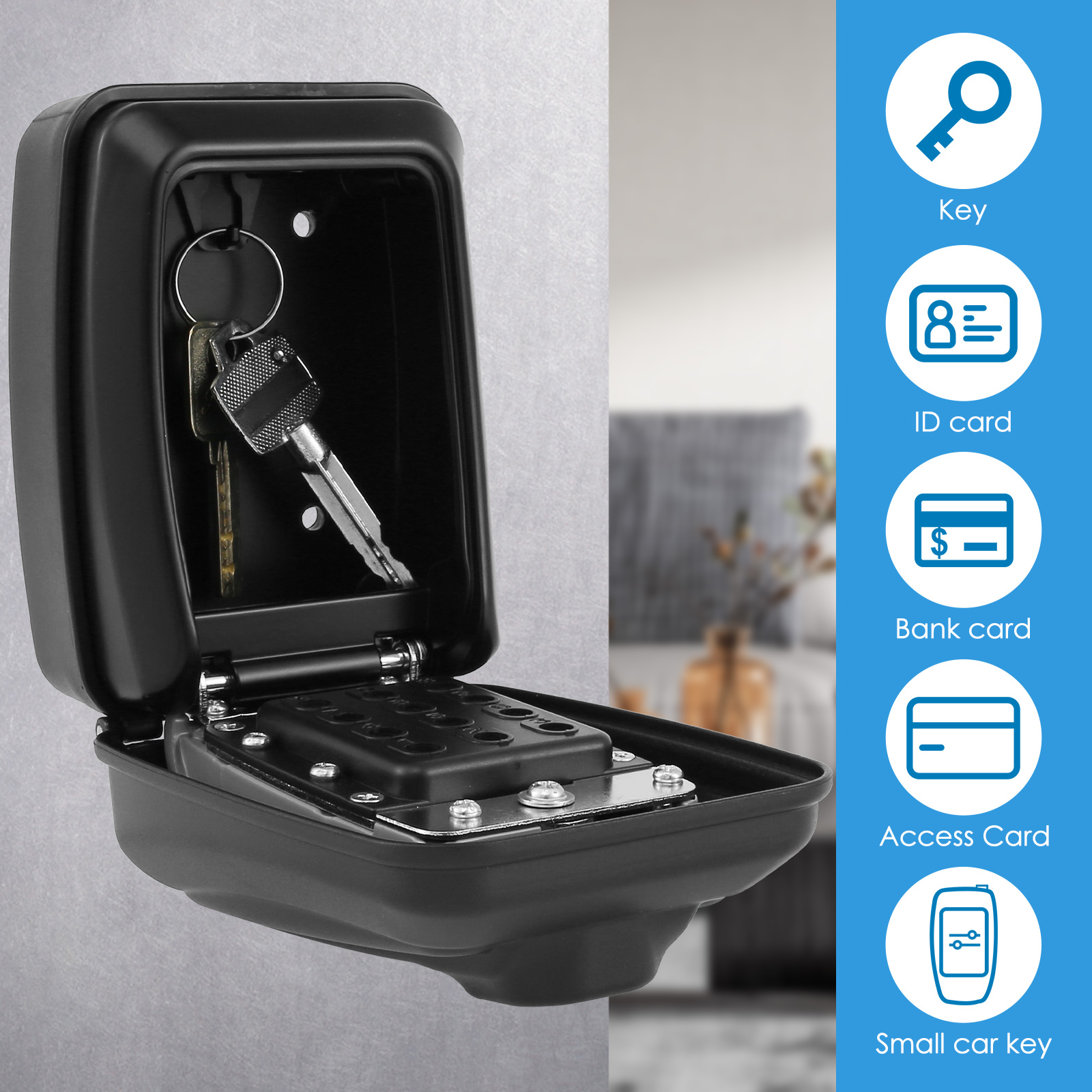 Key Lock Box Wall-Mount Secret – Home Security Essential recenzja i cena