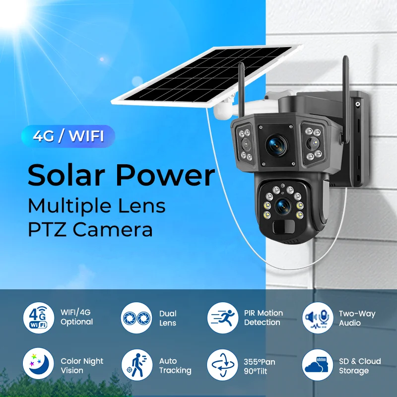 Kamera bezprzewodowa PTZ solar – Camera Solar Wireless recenzja i cena