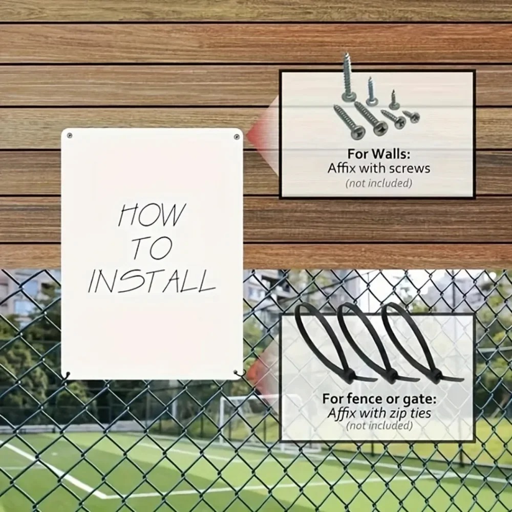 Metalowy szyld z zakazem parko – Home Security Logo recenzja i cena