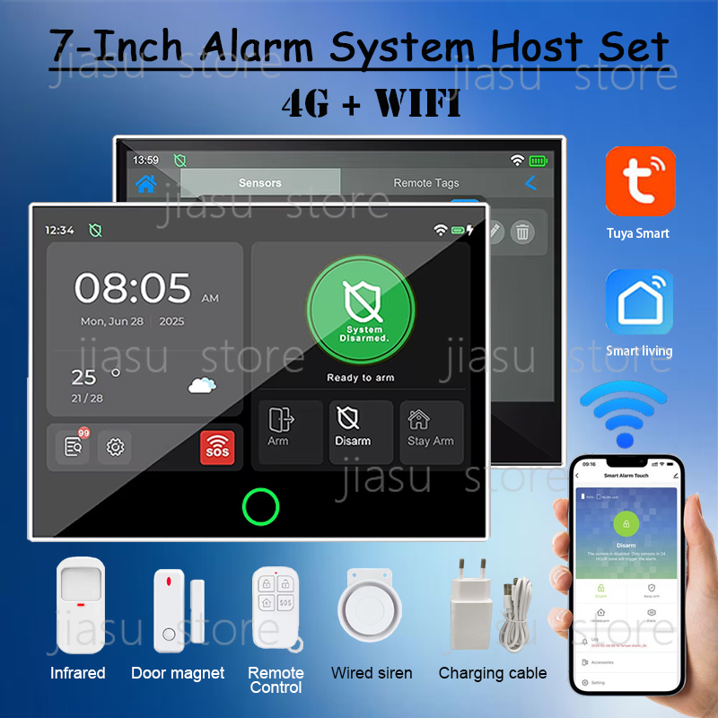 7-calowy przewodowy inteligent – Home Security Using Gsm recenzja i cena