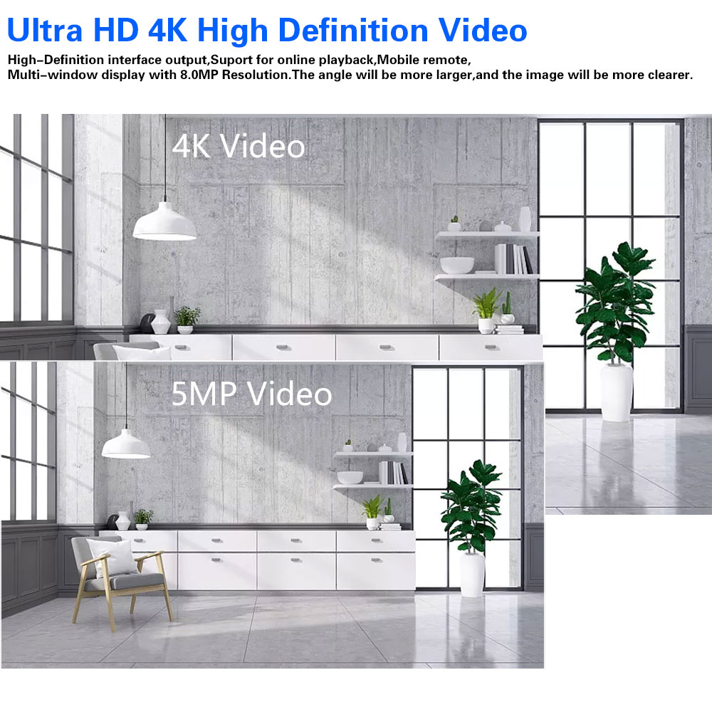Wideorejestrator PoE NVR 8CH 4 – Home Security Video Recording Systems recenzja i cena