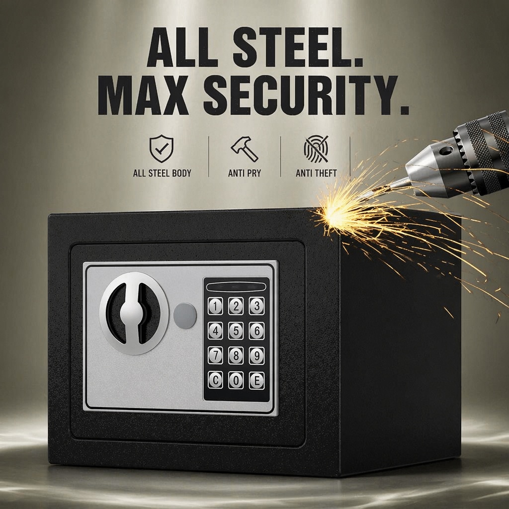 Całkowicie stalowa, elektronic – Home Security Essential recenzja i cena