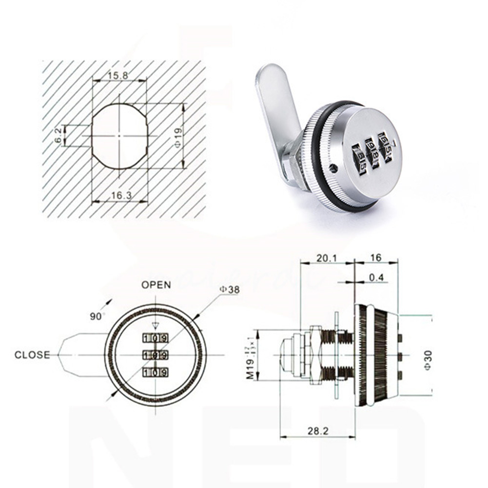 3-cyfrowy zamek szyfrowy do sz – Home Security Essential recenzja i cena