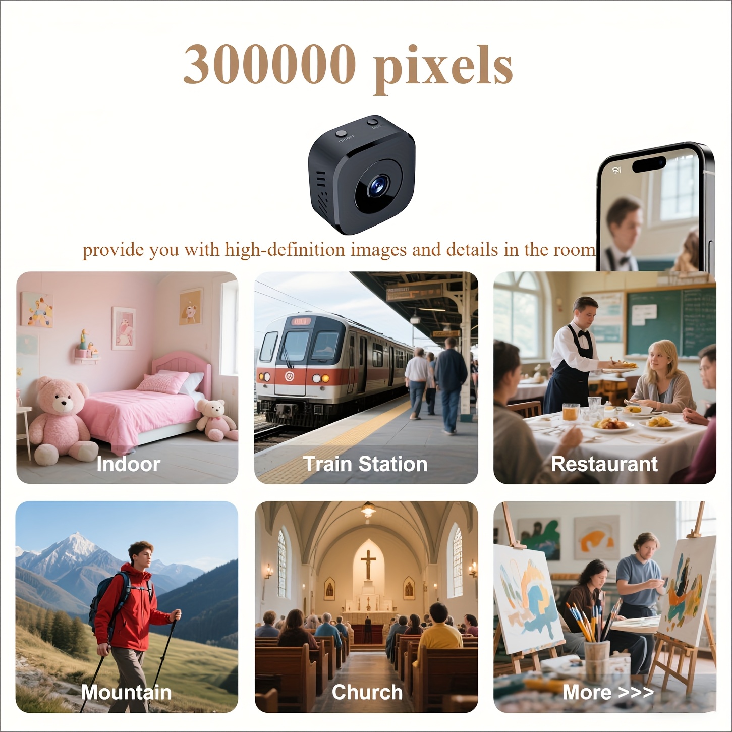Miniaturowa kamera WiFi HD 108 – Home Security And Monitoring recenzja i cena