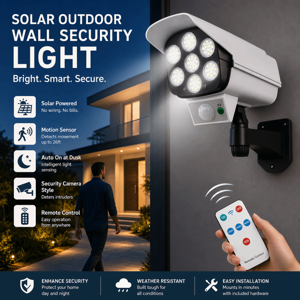 Wodoodporna solarna lampa z cz – Fake Camera Dummy recenzja i cena