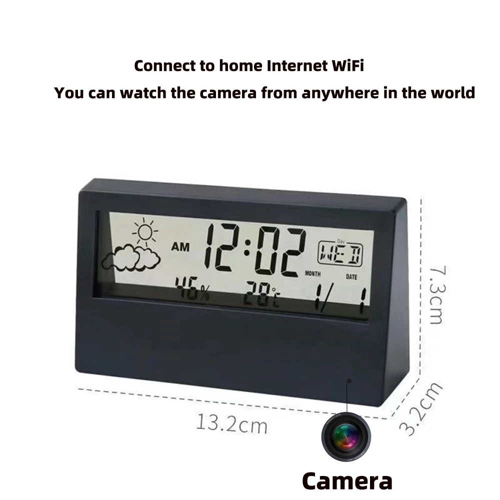 Kamera zegarowa 4K WiFi z dete – Home Security Recorder recenzja i cena